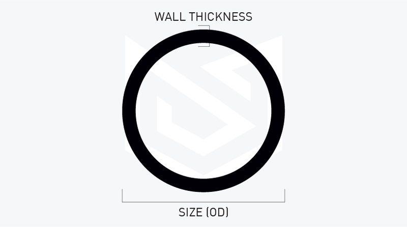 round tube sizes